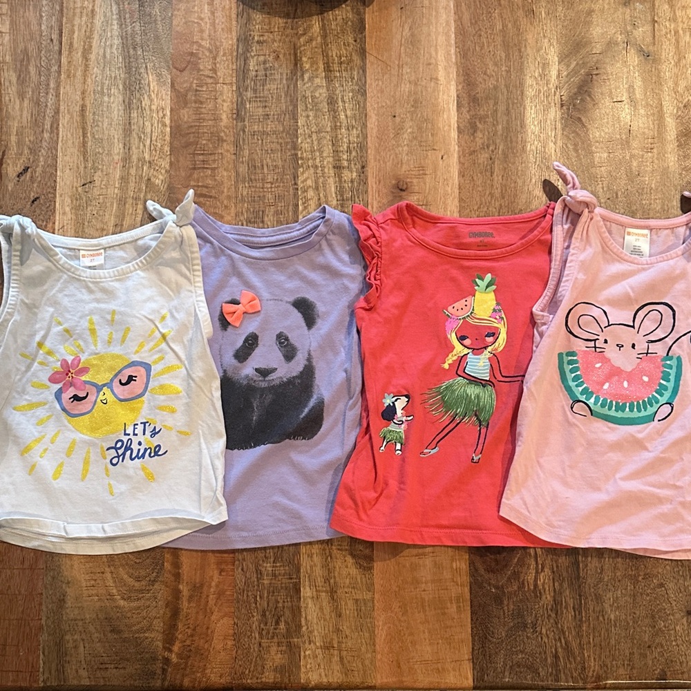 Lot of Gymboree Kids Tank Tops - size 2T. Colorful and a great deal!